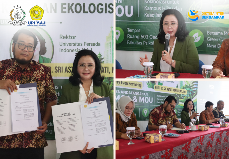 UPI Y.A.I dan WALHI Nasional Tandatangani MoU & MoA, Dorong Keadilan Ekologis Melalui Gerakan Green Campus