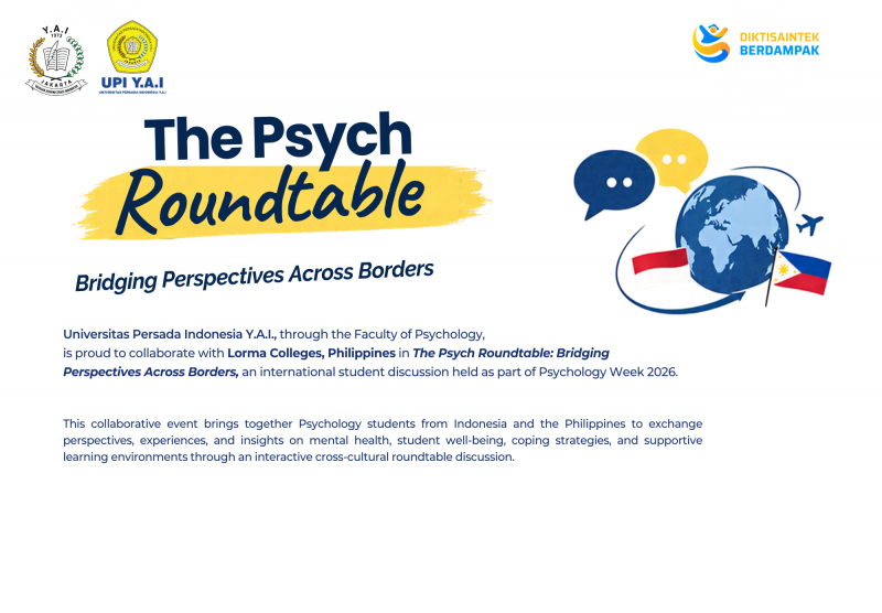 Kolaborasi Internasional UPI Y.A.I & Lorma Colleges Gelar "The Psych Roundtable"