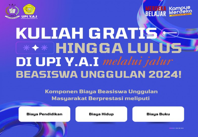 Kuliah Gratis Sampai Lulus 100% di Universitas Persada Indonesia Y.A.I Menggunakan Beasiswa Unggulan 2024!