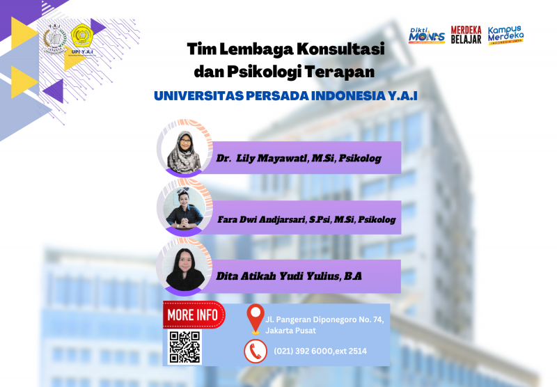 LKPT (Lembaga Konsultan Psikologi Terapan) Universitas Persada Indonesia Y.A.I