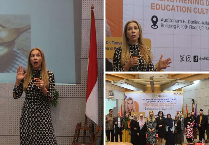 Momentum 69 Tahun Persahabatan Indonesia–Bulgaria, UPI Y.A.I Selenggarakan Kuliah Umum Bersama Duta Besar Bulgaria