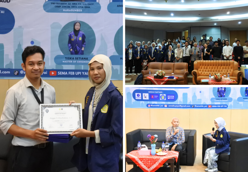 Senat Mahasiswa FEB Universitas Persada Indonesia Y.A.I Sukses Selenggarakan Seminar Literasi Keuangan
