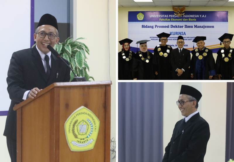 Sidang Doktor UPI Y.A.I: Dr. Kurnia, S.E., M.M Bahas Determinan Komitmen Organisasional dan Implikasinya Terhadap Perilaku In