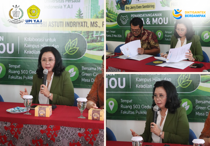 Universitas Persada Indonesia Y.A.I (UPI Y.A.I) Perkuat Kolaborasi Lingkungan Bersama WALHI Melalui Penandatanganan MoU