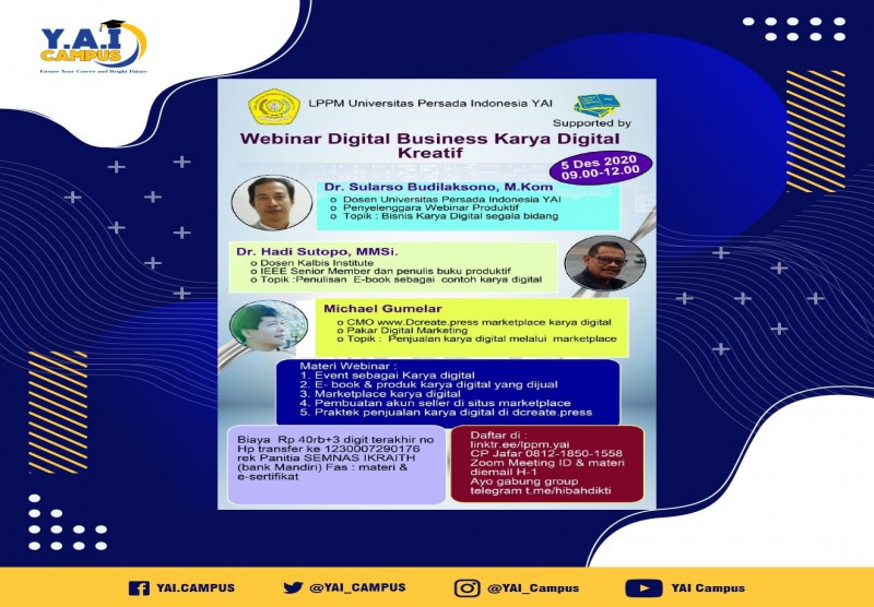 Webinar Digital Business Karya Digital Kreatif